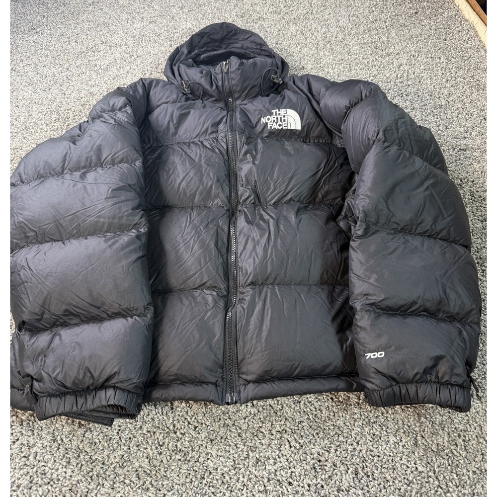 The North Face 700 Nuptse Down Puffer Jacket Men's Size Large Black